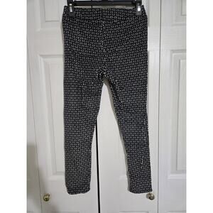 Climate right medium womens fleece black and white geometric leggings